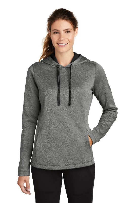 Sport-Tek ® Ladies PosiCharge ® Sport-Wick ® Heather Fleece Hooded Pullover. LST264 Set Sleeve Pullover Sport-Tek ® Ladies PosiCharge ® Sport-Wick ® Heather Fleece Hooded Pullover. LST264 Set Sleeve Pullover