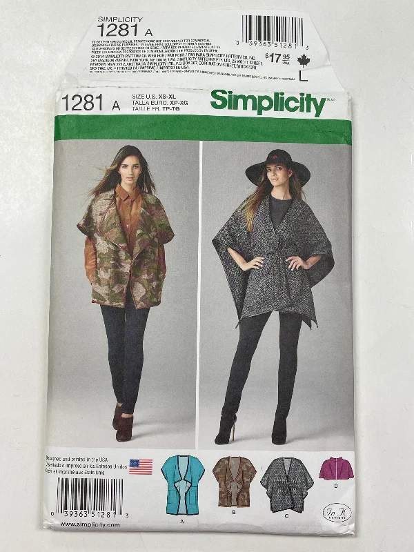 SALE 2014 Simplicity 9143 Sewing Pattern - Jacket, Cape and Belt FACTORY FOLDED Front Pockets Side Pockets Patch Pockets SALE 2014 Simplicity 9143 Sewing Pattern - Jacket, Cape and Belt FACTORY FOLDED Front Pockets Side Pockets Patch Pockets