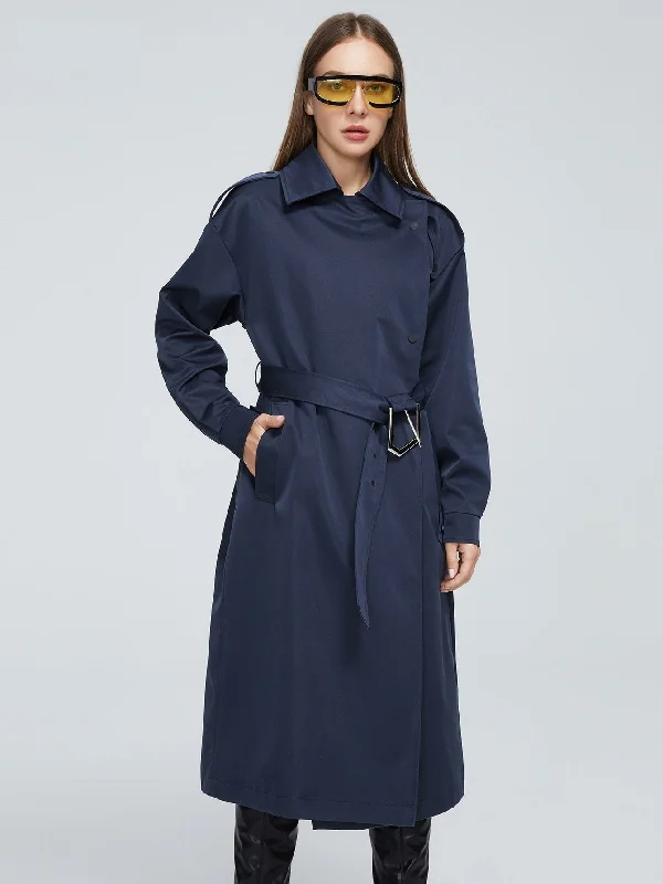 Wjczt women's spring jackets 2022 blue Classic Double Business Top Windbreaker long belt autumn trench coat women Outerwear DS07 Collared Jacket Crew Neck Jacket Turtle Neck Jacket Wjczt women's spring jackets 2022 blue Classic Double Business Top Windbreaker long belt autumn trench coat women Outerwear DS07 Collared Jacket Crew Neck Jacket Turtle Neck Jacket