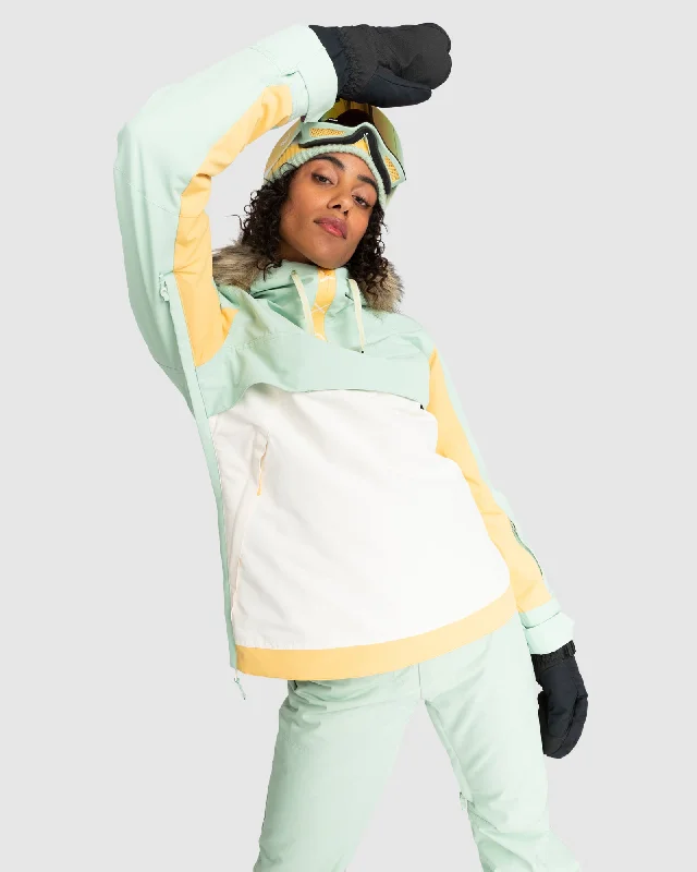Womens Shelter Snow Jacket Toggled Jacket Drawstring Jacket Belted Jacket