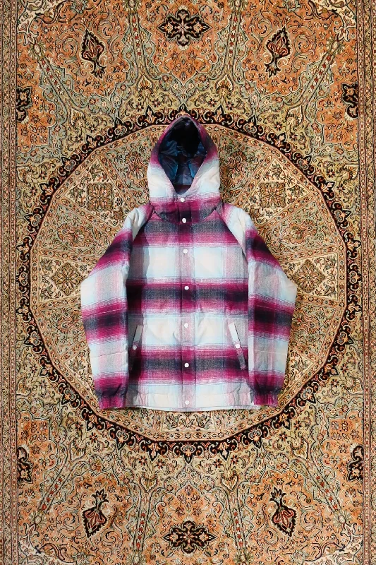 SUGARHILL HERRINGBONE OMBRE DOWN JACKET (PINK) Mesh Jacket Canvas Jacket Denim Jacket SUGARHILL HERRINGBONE OMBRE DOWN JACKET (PINK) Mesh Jacket Canvas Jacket Denim Jacket