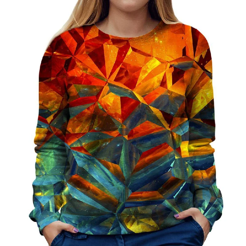 Triangle Trap Womens Sweatshirt Hoodie with Drawcord Adjustable Secure