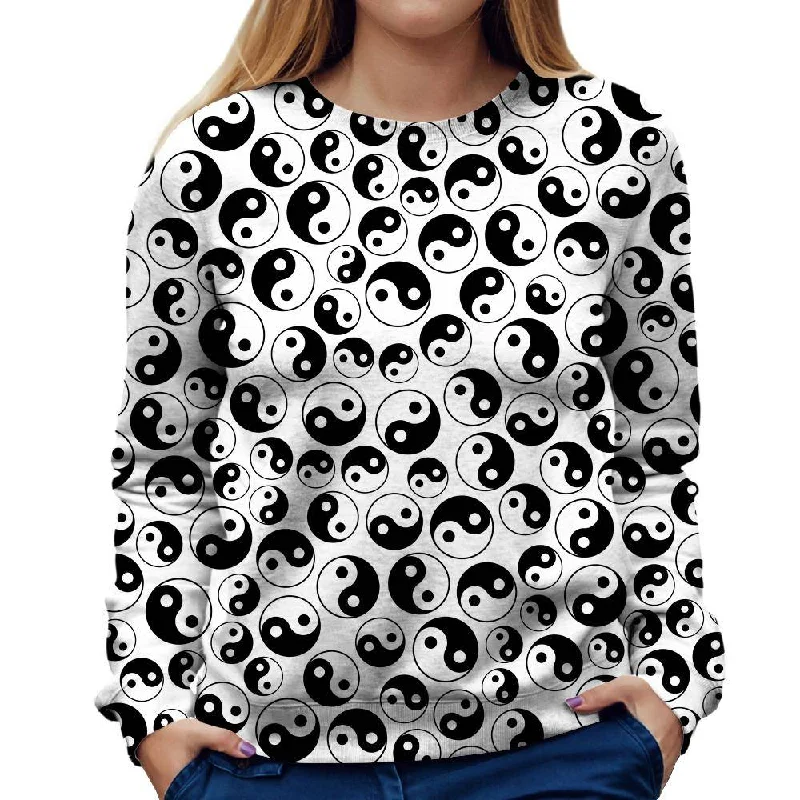 The Yin And The Yang Womens Sweatshirt Oversized Hoodie Comfort Casual