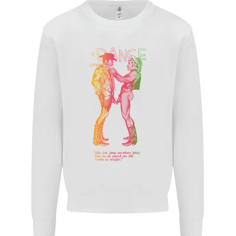 As Worn By Sid Vicious Naked Cowboys LGBT Mens Sweatshirt Jumper Hoodie with Pattern Geometric Abstract