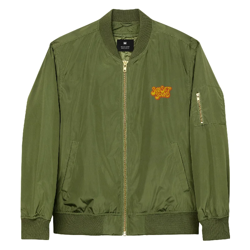 Sunset Sound Producers Bomber Jacket (Army Green) Tiered Jacket Buttoned Jacket Zippered Jacket Sunset Sound Producers Bomber Jacket (Army Green) Tiered Jacket Buttoned Jacket Zippered Jacket