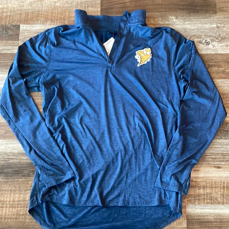 CNTR Dry fit West Muskingum active Wear Blue Pullover Dark Blue Adult Size Large Short Sleeve Top CNTR Dry fit West Muskingum active Wear Blue Pullover Dark Blue Adult Size Large Short Sleeve Top