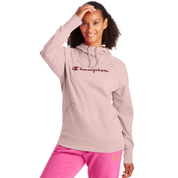 Champion W Powerblend Graphic Hoodie Hoodie with Pastel Soft Subtle