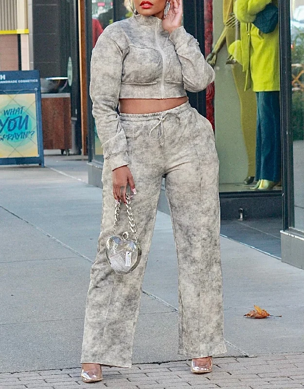 HGC10510P - TIE DYE LS CROP JACKET&PANTS SET Chenille Fabric Brocade Fabric Lace Fabric HGC10510P - TIE DYE LS CROP JACKET&PANTS SET Chenille Fabric Brocade Fabric Lace Fabric