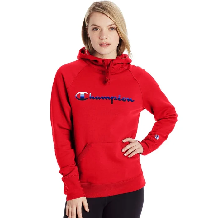 Champion W Powerblend Graphic Hoodie Hoodie with Emblem Brand Identity