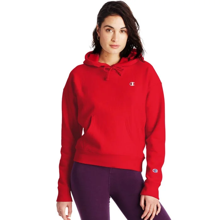 Champion W Reverse Weave PO Hoodie Hoodie with Lace Feminine Delicate