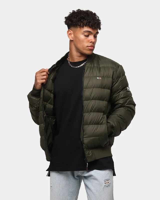 Tommy Jeans Light Down Bomber Jacket Dark Olive Faux Fur Fabric Real Fur Fabric Shearling Fabric Tommy Jeans Light Down Bomber Jacket Dark Olive Faux Fur Fabric Real Fur Fabric Shearling Fabric