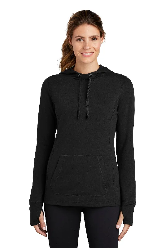 Sport-Tek ® Ladies PosiCharge ® Tri-Blend Wicking Fleece Hooded Pullover. LST296 Saggy Sleeve Comfort Sport-Tek ® Ladies PosiCharge ® Tri-Blend Wicking Fleece Hooded Pullover. LST296 Saggy Sleeve Comfort