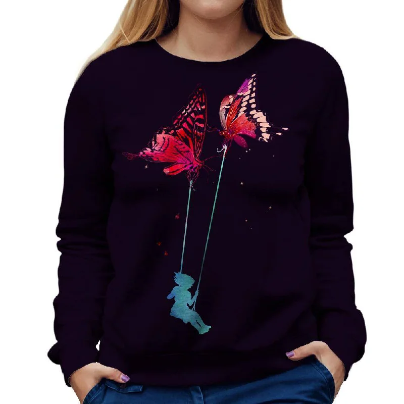 Joy Ride Womens Sweatshirt Hoodie with Thumb Holes Functional Cozy