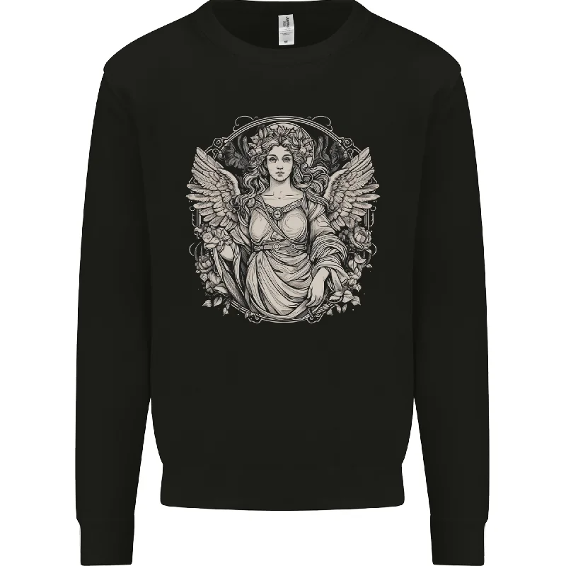 Aphrodite Greek Mythology Goddess Venus Mens Sweatshirt Jumper Hoodie with Button Placket Classic Preppy
