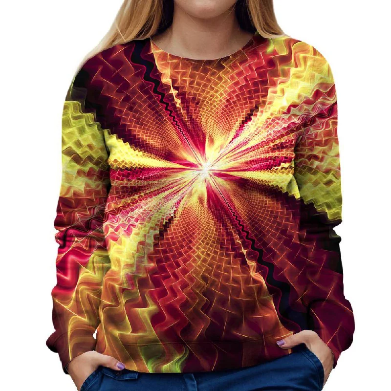 Into The Red Womens Sweatshirt Hoodie with Camouflage Military Edgy