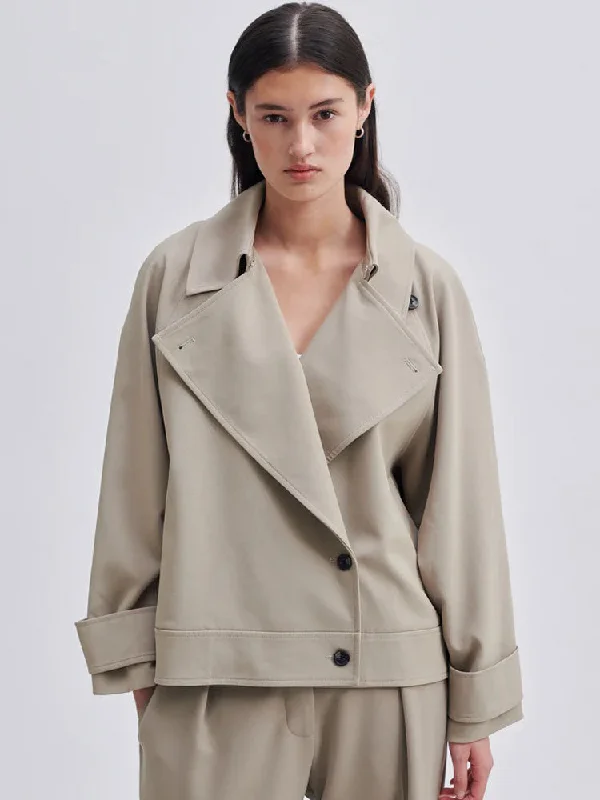 Second Female Silvia Trench Jacket Roasted Cashew Belted Jacket Elasticated Jacket Padded Jacket Second Female Silvia Trench Jacket Roasted Cashew Belted Jacket Elasticated Jacket Padded Jacket