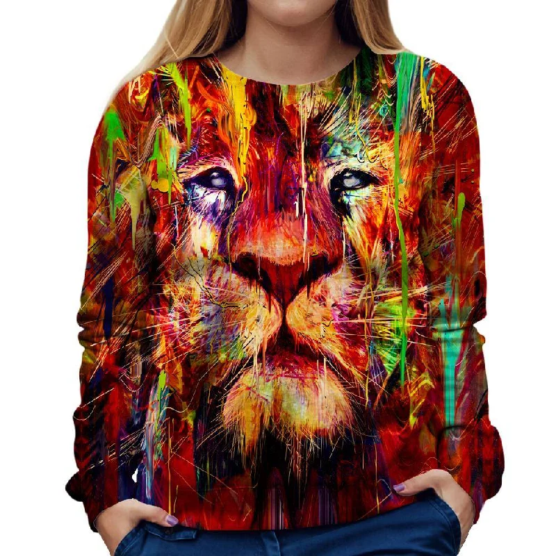 Red Lion Womens Sweatshirt Hoodie with Drawcord Adjustable Secure