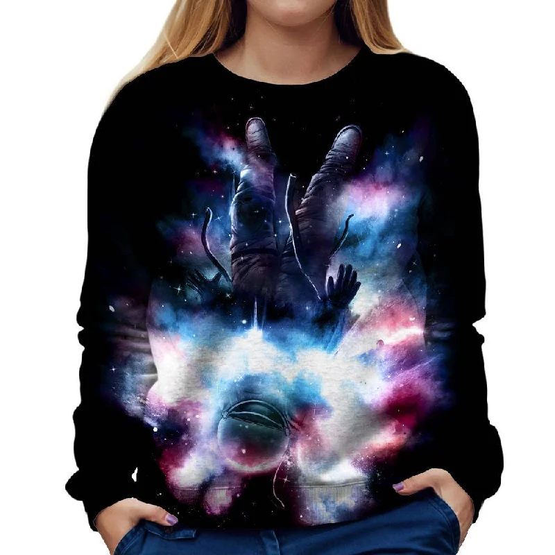 Drop Womens Sweatshirt Hoodie with Front Slit Layering Stylish