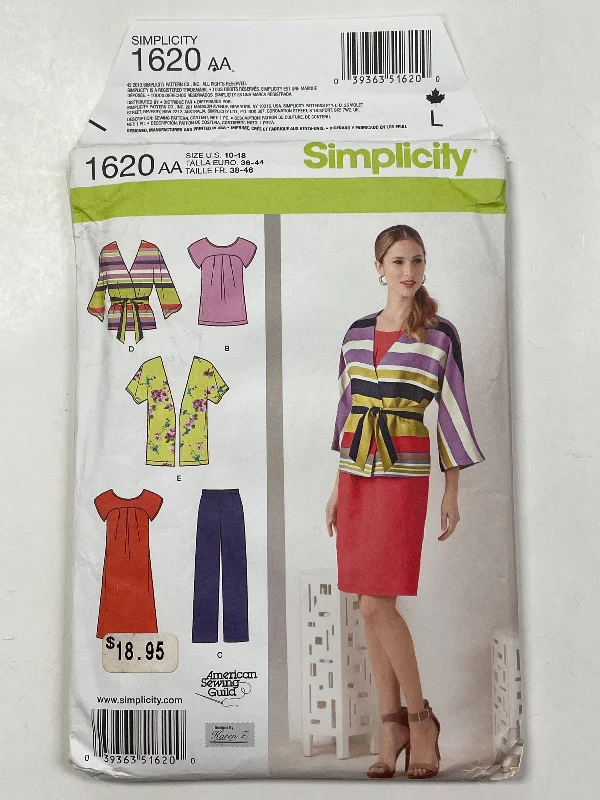 SALE 2013 Simplicity 1620 Sewing Pattern - Dress, Tunic, Pants and Jacket FACTORY FOLDED Welt Pockets Slit Pockets Flap Pockets SALE 2013 Simplicity 1620 Sewing Pattern - Dress, Tunic, Pants and Jacket FACTORY FOLDED Welt Pockets Slit Pockets Flap Pockets