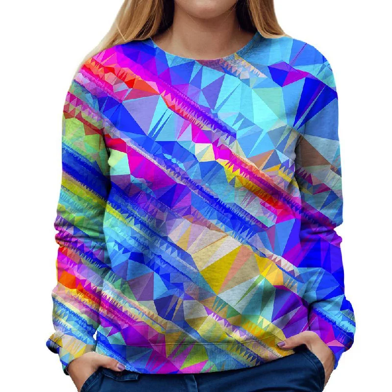 Bright Shapes Womens Sweatshirt Hoodie with Thumb Holes Functional Cozy