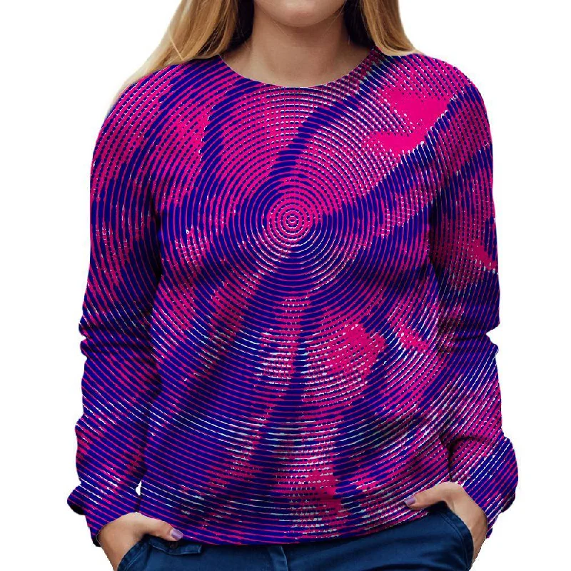 Purple Daze Womens Sweatshirt Oversized Hoodie Comfort Casual