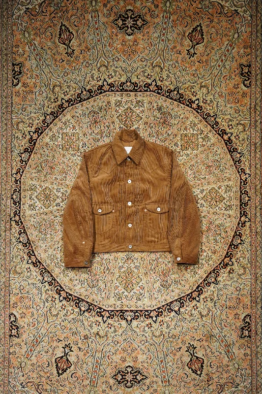 SUGARHILL CORDUROY DENIM JACKET(BROWN) One-Shoulder Jacket Off-the-Shoulder Jacket Asymmetrical Jacket SUGARHILL CORDUROY DENIM JACKET(BROWN) One-Shoulder Jacket Off-the-Shoulder Jacket Asymmetrical Jacket