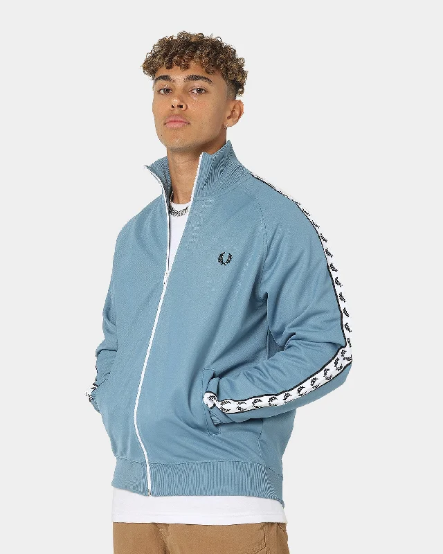 Fred Perry Taped Track Jacket Ash Blue Print Jacket Jacquard Jacket Embroidered Jacket Fred Perry Taped Track Jacket Ash Blue Print Jacket Jacquard Jacket Embroidered Jacket