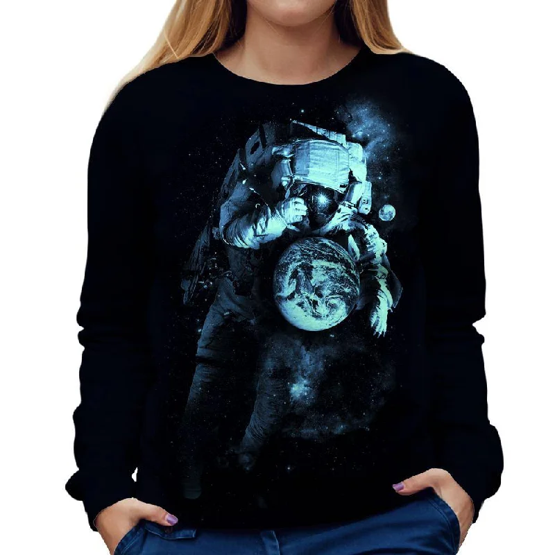 It's A Small World After All Womens Sweatshirt Hoodie with Embroidery Detailed Premium