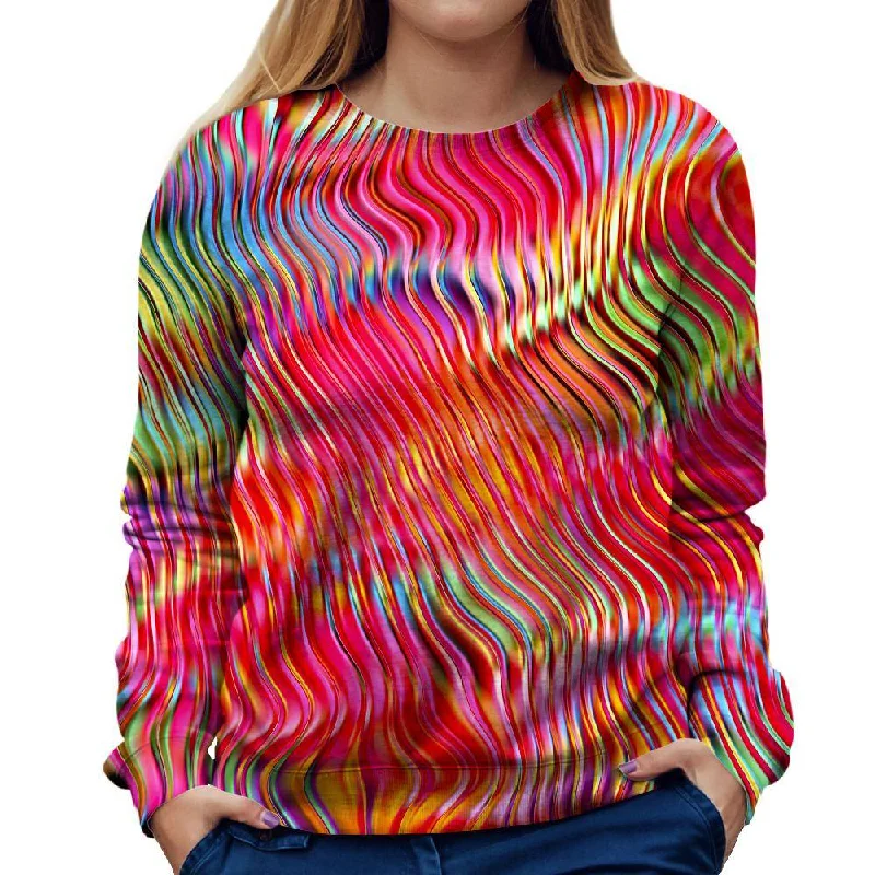 Lost In Color Womens Sweatshirt Hoodie with Color Block Contrast Stylish