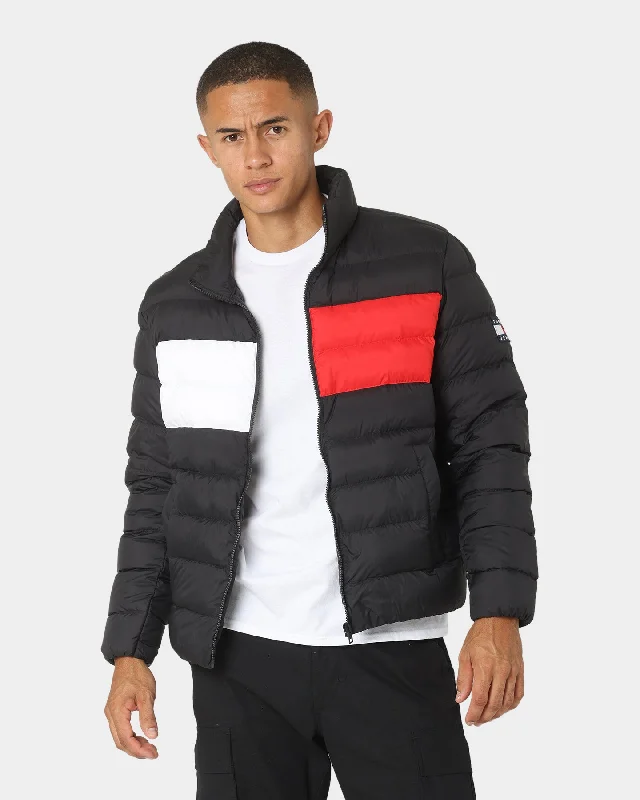 Tommy Jeans Essential Flag Down Jacket Black Ribbed Jacket Pleated Jacket Ruffled Jacket Tommy Jeans Essential Flag Down Jacket Black Ribbed Jacket Pleated Jacket Ruffled Jacket