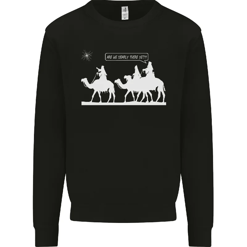 Are We Nearly there Yet? Funny Christmas Mens Sweatshirt Jumper Hoodie with Hem Lace Feminine Delicate Are We Nearly there Yet? Funny Christmas Mens Sweatshirt Jumper Hoodie with Hem Lace Feminine Delicate