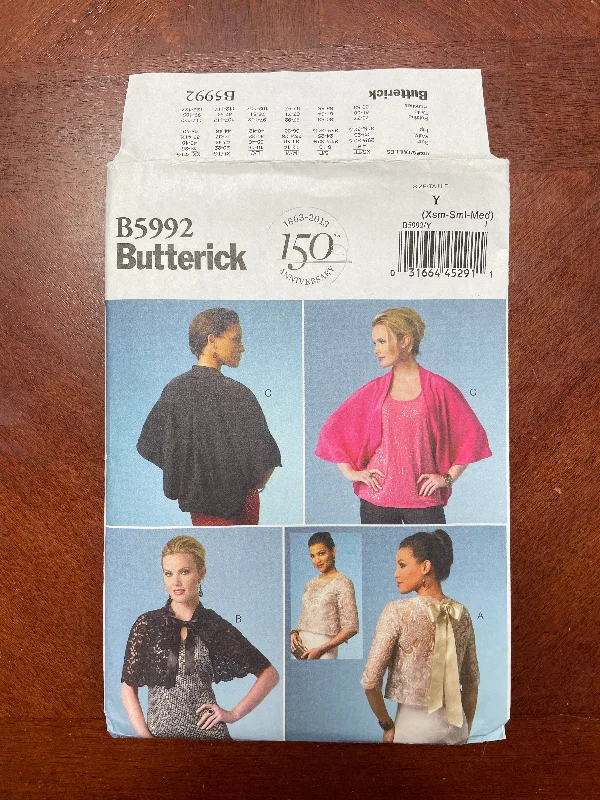 2013 Butterick 5992 Sewing Pattern - Jacket and Cape FACTORY FOLDED Ribbed Jacket Pleated Jacket Ruffled Jacket 2013 Butterick 5992 Sewing Pattern - Jacket and Cape FACTORY FOLDED Ribbed Jacket Pleated Jacket Ruffled Jacket
