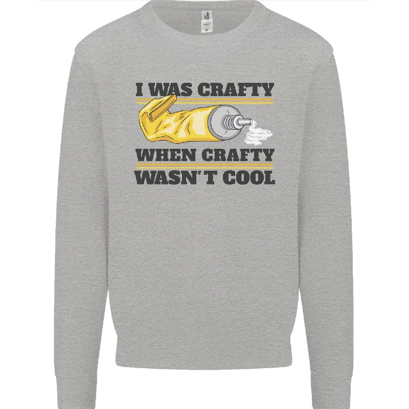 Arts and Crafts Funny Crafty Art Artist Mens Sweatshirt Jumper Hoodie with Pocket Utility Practical