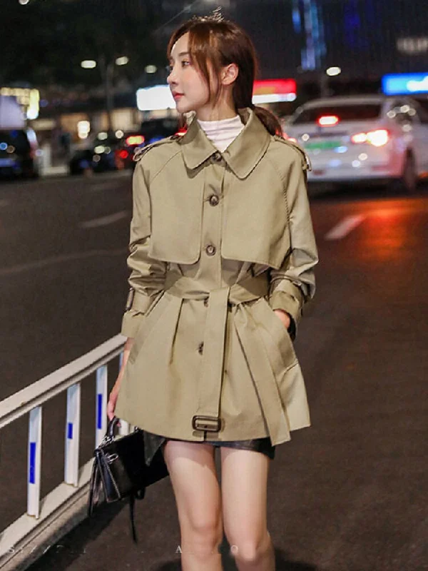 Wjczt Fashionable Windbreaker Women's New Autumn Winter 2022 Long Sleeved Jacket Casual Solid Color Top Trench Coat for Women Jackets Plaid Jacket Tartan Jacket Houndstooth Jacket Wjczt Fashionable Windbreaker Women's New Autumn Winter 2022 Long Sleeved Jacket Casual Solid Color Top Trench Coat for Women Jackets Plaid Jacket Tartan Jacket Houndstooth Jacket