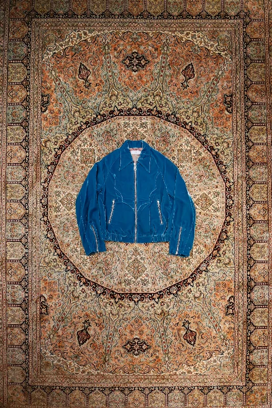 SUGARHILL VELVET WESTERN JACKET (BLUE) Herringbone Jacket Houndstooth Jacket Plaid Jacket SUGARHILL VELVET WESTERN JACKET (BLUE) Herringbone Jacket Houndstooth Jacket Plaid Jacket