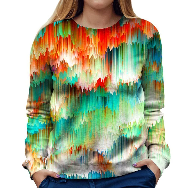 Raindown Womens Sweatshirt Hoodie with Lace Feminine Delicate
