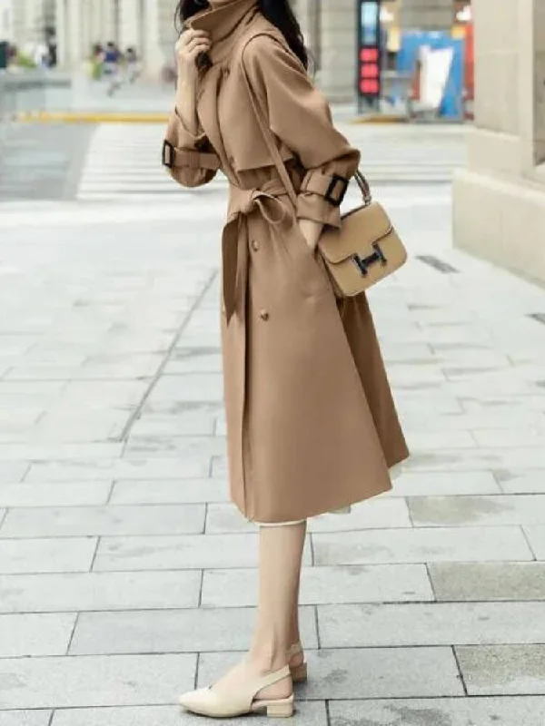 Wjczt High Sense Windbreaker Women's Medium Length 2022 Autumn New Style High-end British Style Coat Coats and Jackets Women Coats Plaid Jacket Tartan Jacket Houndstooth Jacket Wjczt High Sense Windbreaker Women's Medium Length 2022 Autumn New Style High-end British Style Coat Coats and Jackets Women Coats Plaid Jacket Tartan Jacket Houndstooth Jacket
