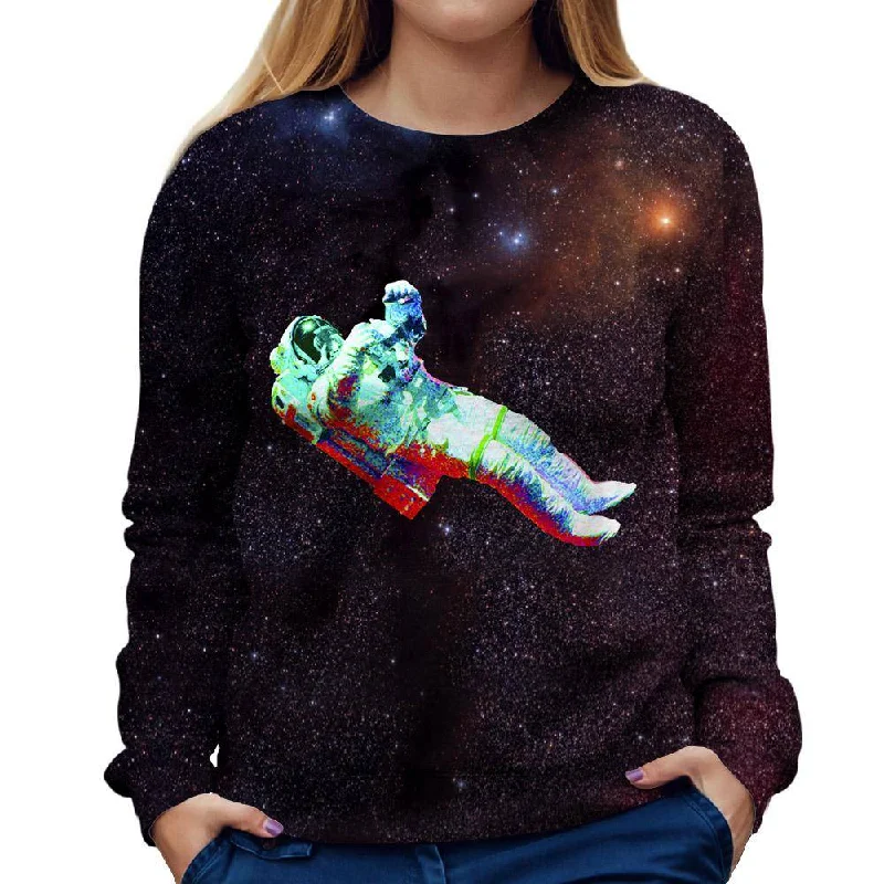 Lonely Trip Womens Sweatshirt Hoodie with Rolled Sleeves Casual Relaxed