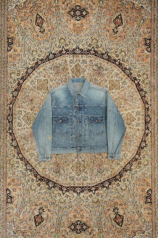 SUGARHILL FADED 2nd DENIM JACKET PRODUCTED BY UNUSED Herringbone Jacket Checkered Jacket Solid Jacket SUGARHILL FADED 2nd DENIM JACKET PRODUCTED BY UNUSED Herringbone Jacket Checkered Jacket Solid Jacket