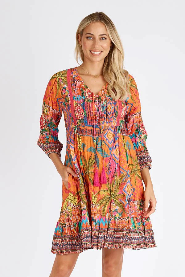 Mika Dress Coral