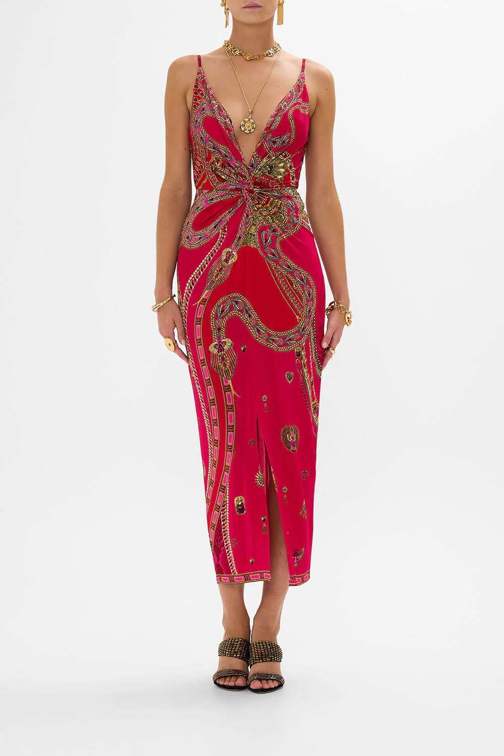 Strappy Dress With Twist Front Kissed By A Cobra - Camilla