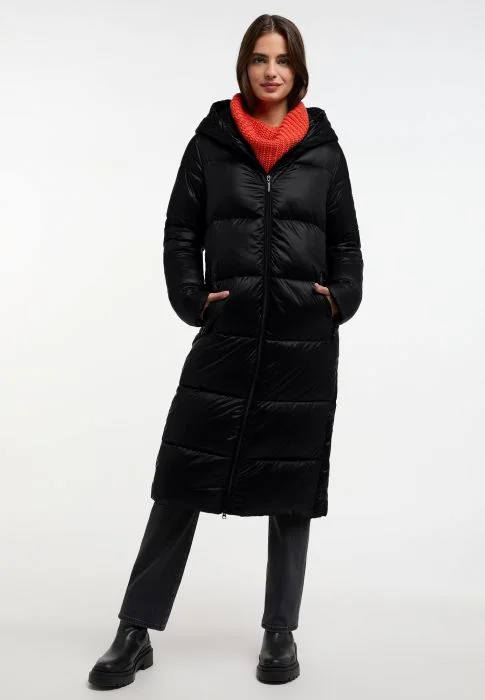 FRIEDA & FREDDIES Black Coat Asymmetrical Diagonal princess