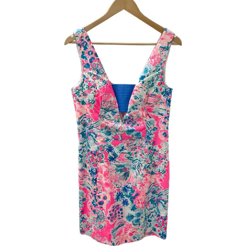 Lilly Pulitzer "Cassa Shift" Dress in Tiki Pink - Size 6