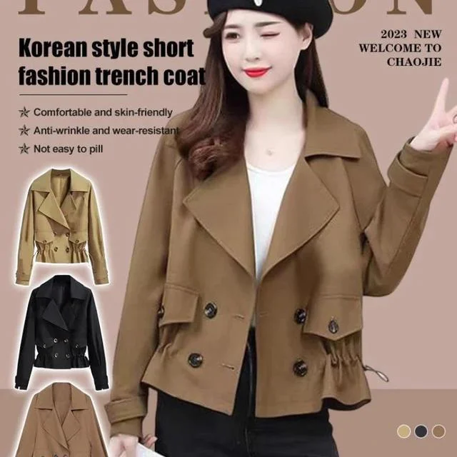 Fashion Short Coat Spring Autumn Casual Loose Windbreaker Top Coat 0031200 Vest Waistcoat Gilet