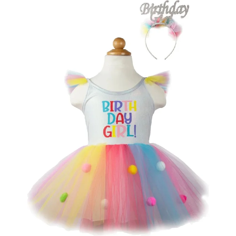 Birthday girl dress with headband 4/5