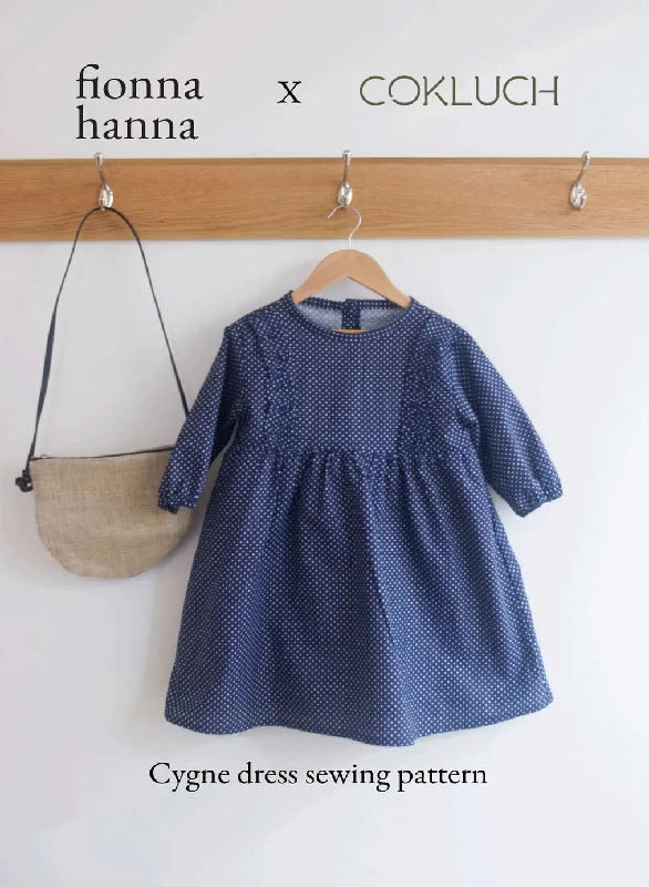 Fionna Hanna Cygne Dress Pattern, kids sizes 2-10 years