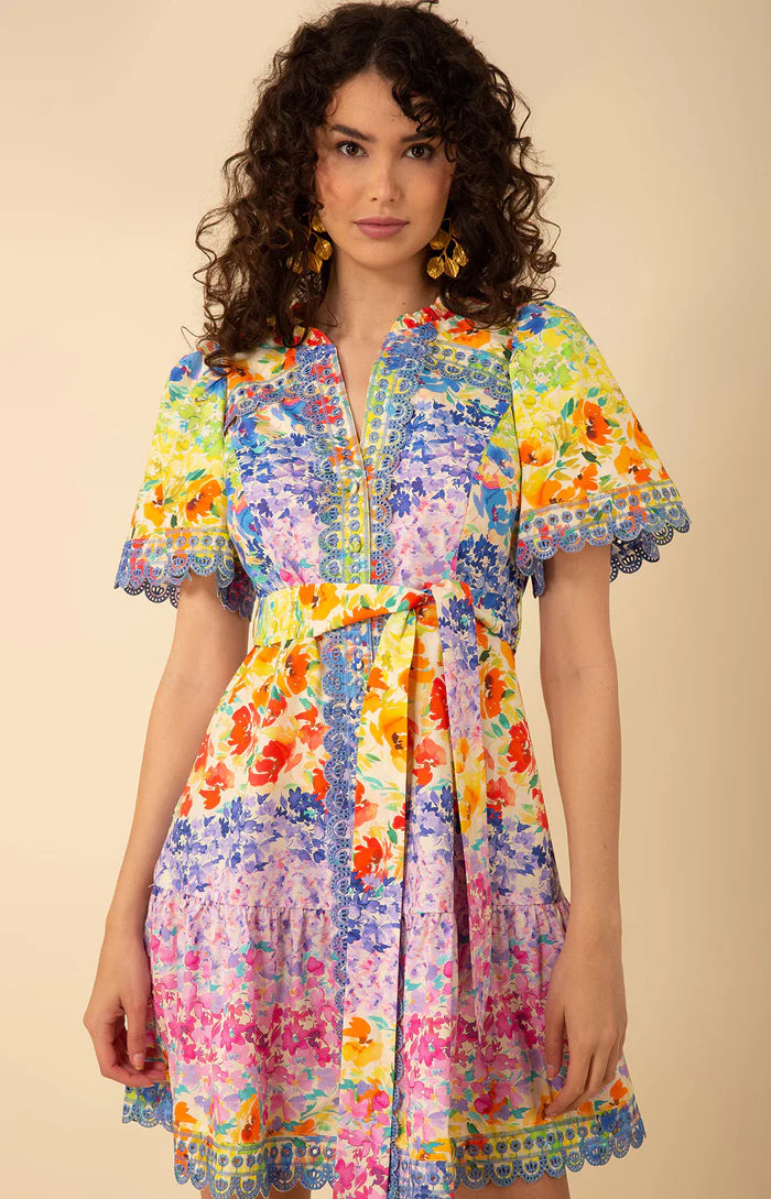 Mariana Poplin Dress Blue - Hale Bob