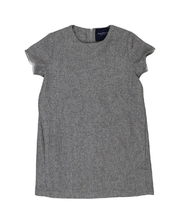Toobydoo Dress Grey Wool Shift Dress