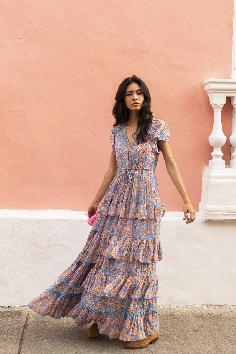 Anakarina Long Dress Blue - Miss June