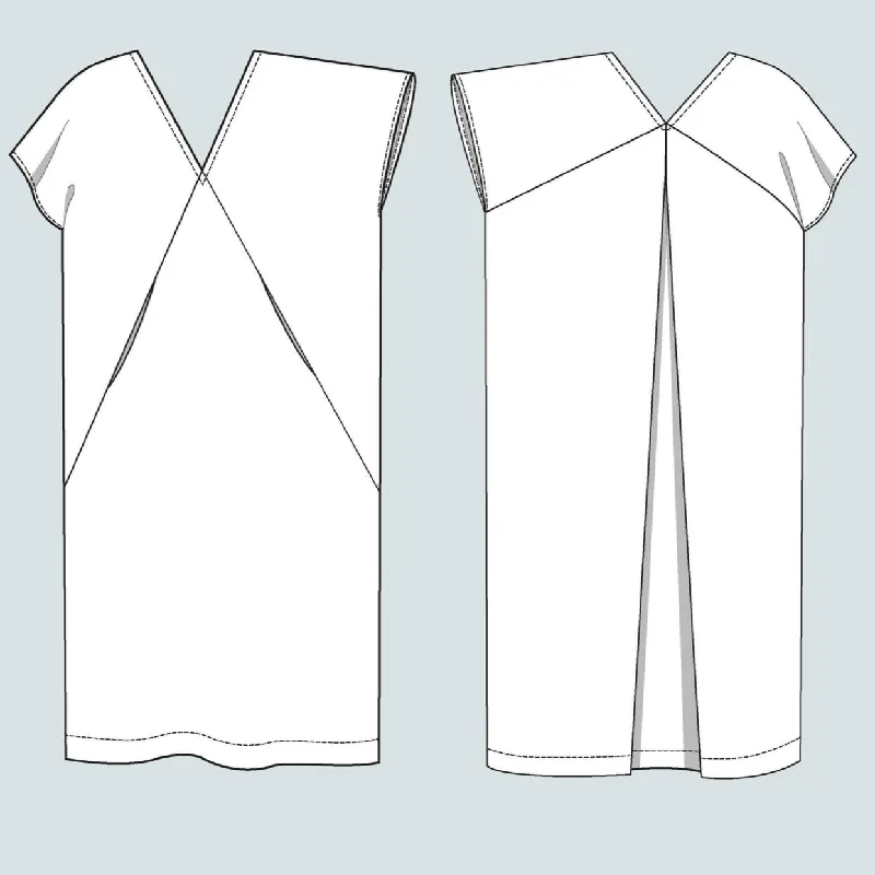 Assembly Line Minimalist Kaftan Dress Pattern, Sweden